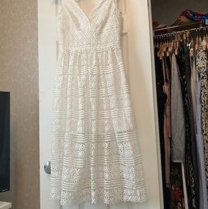 Badgley Mischka white dress